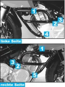 Barre de protection moteur - argent pour BMW F 800 S