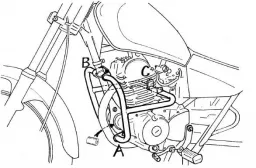 Barre de protection moteur - chrome pour Yamaha SR 125