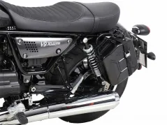 Bidon 4 litres incl. support gauche découpe - noir pour Moto Guzzi V 9 Roamer à partir de 2016