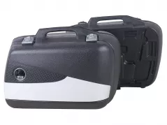 Jeu de valises latérales Junior Flash 30 argent gauche/droite