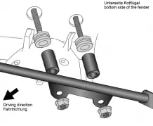 Jeu de supports pour jambe de force pour Honda CRF1000L Africa Twin 2016-2017