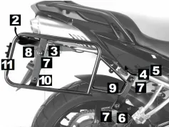 Sidecarrier Lock-it - noir pour Yamaha FZ 6 / Fazer à partir de 2007