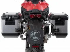 Kofferträgerset Découpe Edelstahl inkl. Coffret Xplorer Cutout argent pour Ducati Multistrada V4 / S / S Sport (2021-)