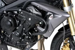 Barre de protection moteur - noire pour Triumph Street Triple 675 / R à partir de 2013