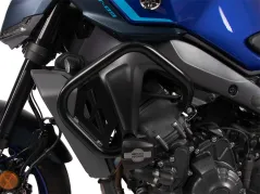 Barre de protection moteur noire avec coussinets de protection pour Yamaha MT-09/SP (2024-)