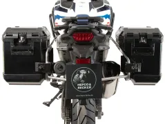 Sidecarrier Découpe en acier inoxydable incl. Valises latérales Xplorer noires pour Honda CRF 1100L Africa Twin Adventure Sports (2024-)