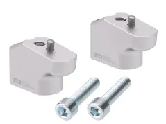 Rehausse de guidon avec déport de 30 mm en hauteur et de 25 mm en arrière, couleur argent, pour Triumph Tiger 900 Rally / GT / Pro (2020-2023)