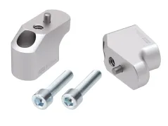 Rehausse de guidon avec déport de 30 mm en hauteur et de 25 mm en arrière, couleur argent, pour Triumph Tiger 850 Sport (2021-2024)