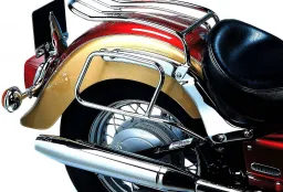 Porte-sacoches pour sacoches en cuir - chrome pour Yamaha XVS 650 Drag Star Classic