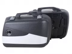 Valise latérale Junior Flash Enduro set 40 gauche / 30 droite argent