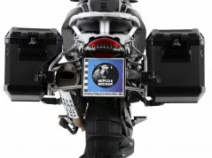 Sidecarrier Cutout acier inoxydable incl. Boîtes latérales Xplorer noires pour BMW R 1200 (2004-2012) / Adventure (2006-2013)