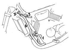 Barre de protection moteur - chrome pour Honda VF 750 C à partir de 1993