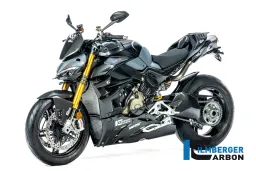 Siège monoplace spécial gris brillant en carbone Ducati V4 Panigale/Streetfighter
