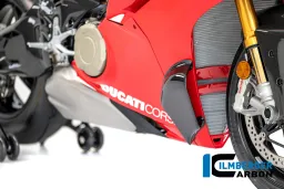 Ponton latéral droit en carbone brillant Ducati Panigale V4 R 2025