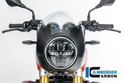 Protection de guidon style R90S en carbone brillant pour BMW R12 NineT 2024