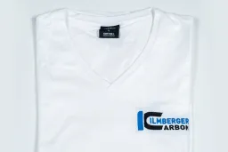 T-Shirt blanc Col V