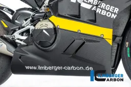 Sabot moteur brillant pour pot d&#39;échappement bas Panigale V4 (S) 2022 Racing