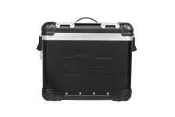 Valise latérale arrière en aluminium ZEGA Evo And-Black pour moto, 38 litres, droite