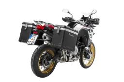 ZEGA Pro système de coffre aluminium pour F900GS Adventure, F850GS/ Adventure, F800GS(2024-), F750GS            Contenance 38/45, Couleur du porte-bagages Argent, Couleur And-Black