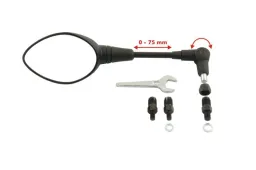 Rétroviseur pliable, réglable en longueur pour la gauche et la droite (M8/M10x1,25)