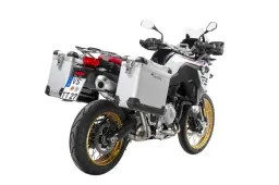 ZEGA Pro système de coffre aluminium pour F900GS Adventure, F850GS/ Adventure, F800GS(2024-), F750GS       Contenance 38/45, Couleur du porte-bagages Noir, Couleur Alu Natural