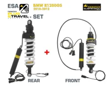 Kit d'abaissement Touratech Suspension Plug &amp; Travel-ESA SET -25 mm pour BMW R1200GS modèle 2010-2012