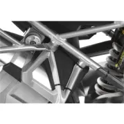 Support de repose-pieds passager avec protection anti-éclaboussures (jeu) pour BMW R1250GS/ R1250GS Adventure/ R1200GS (LC) / R1200GS Adventure (LC)
