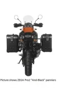 ZEGA Pro système de coffre en pour KTM 1050 Adventure/ 1090 Adventure/ 1290 Super Adventure/1190 Adventure/ 1190 Adventure R     Contenance 31/38, Couleur du porte-bagages Argent, Couleur And-S
