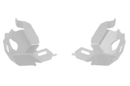 Protection de cylindre/couvercle de soupape compatible avec les barres de protection moteur d'origine BMW pour BMW R1200GS (LC) 2013-2016 / BMW R1200GS Adventure (LC), argent