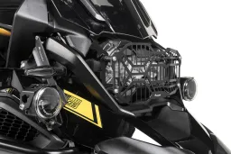 Protection de phare noire avec fixation rapide pour feux de virage à LED, phare principal pour BMW R1250GS/R1250GS Adventure *USAGE HORS ROUTE UNIQUEMENT*