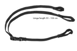 Sac à dos Rokstraps Strap It™ ajustable *noir* 30-106 cm 2 pièces avec boucles