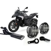 Kit de phares auxiliaires LED DENALI D7 Pro pour BMW R1300GS/Adventure/R/RS/RT, R12G/S, R12, R12nineT (montage sur barre de protection)