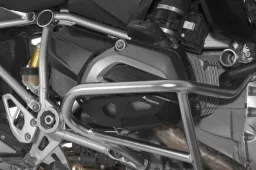 Protection de cylindre/couvercle de soupape compatible avec les barres de protection moteur d'origine BMW pour BMW R1200GS (LC) 2013-2016 / BMW R1200GS Adventure (LC), noire
