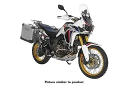 ZEGA Pro système de coffre en pour Honda CRF1000L Africa Twin (2015-2017)   Contenance 31/38, Couleur du porte-bagages Argent, Couleur And-Black