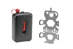 ZEGA Evo support accessoires, adaptateur jerrican avec bidon d'huile Touratech 2 litres