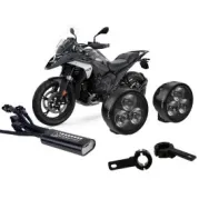 Kit de phares auxiliaires LED DENALI D3 pour BMW R1300GS/Adventure/R/RS/RT, R12G/S, R12, R12nineT (montage sur barre de protection)