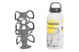 ZEGA Pro/ZEGA Mundo adaptateur support de bouteille simple avec Touratech bouteille en aluminium de 0,6 litres