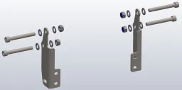 Adapterset Motorschutz ohne Verkleidungsturzbügel für Honda XL750 Transalp