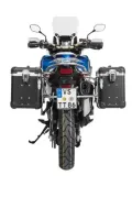 ZEGA Evo système de coffre aluminium ""And-S"" 31/38 litres avec support acier inoxydable pour Honda CRF1000L Africa Twin (2018-) / CRF1000L Adventure Sports        Contenance 38/45, Couleur du porte-bagages Argent, Couleur And-Black