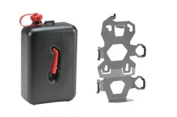 ZEGA Pro2 set de support accessoires, adaptateur jerrican incl. bidon d'huile Touratech 2 litres