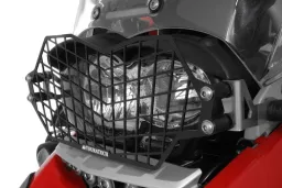 Protection de phare en acier inoxydable noir avec fixation rapide pour BMW R1200GS jusqu'à 2012/R1200GS Adventure jusqu'à 2013 *USAGE HORS ROUTE UNIQUEMENT*