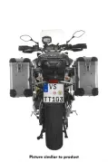 ZEGA Pro système de coffre aluminium 31/31 litres avec support acier inoxydable noir pour Yamaha MT-09 Tracer (2015-2017)