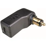 Connecteur USB-C coudé standard, 12-24 V / 5 V, max. 3 A, prises électriques DIN/véhicule