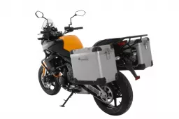 ZEGA Pro système de coffre aluminium "And-S" 45/45 litre avec support acier noir pour Kawasaki Versys 650 (2010-2014)