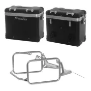 Système de coffres ZEGA Pro en aluminium BMW R1300GS         Contenance 38/38, Couleur du porte-bagages Noir, Couleur And-Black