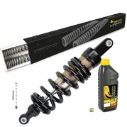 Kit de suspension Touratech abaissé (-55 mm) comprenant des ressorts de fourche et un amortisseur E1 pour BMW G310GS (2017-2024)