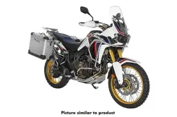 ZEGA Pro système de coffre en pour Honda CRF1000L Africa Twin (2015-2017)      Contenance 38/45, Couleur du porte-bagages Argent, Couleur And-Black