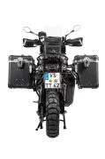 ZEGA Evo X "Premium Edition" système spécial "And-Black" 45/45 litres avec support acier inoxydable noir pour Harley-Davidson RA1250 Pan America