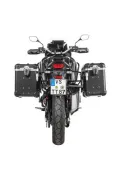 ZEGA Evo système de coffre aluminium pour Honda CRF1100L Africa Twin (-2021)       Contenance 38/45, Couleur du porte-bagages Argent, Couleur And-S