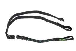 Sangle Rokstraps Strap It™ pour moto, réglable, *noir-bleu/vert*, 45 - 150 cm, 2 pièces avec boucles